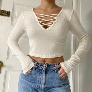 White Crop Top